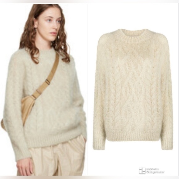 ISABEL MARANT Thomas cable-knit jumper NWT M - Picture 1 of 9
